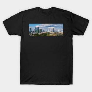 Warsaw city center aerial landscape T-Shirt